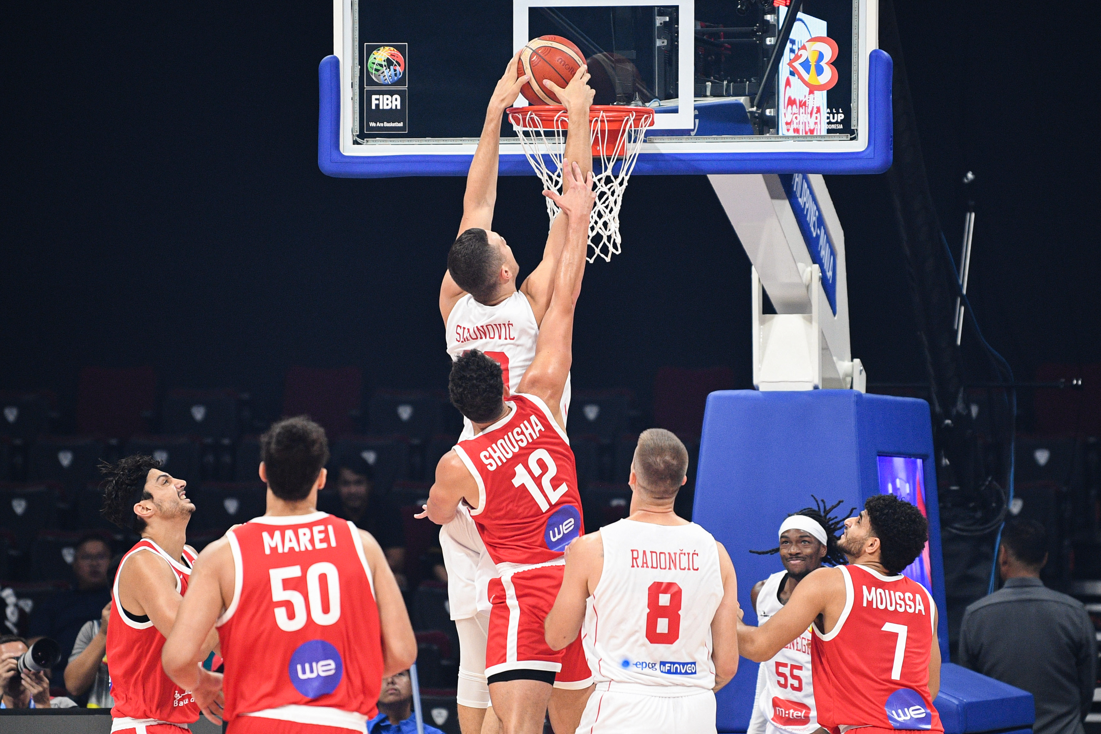 جانب من لقاء مصر والجبل الأسود